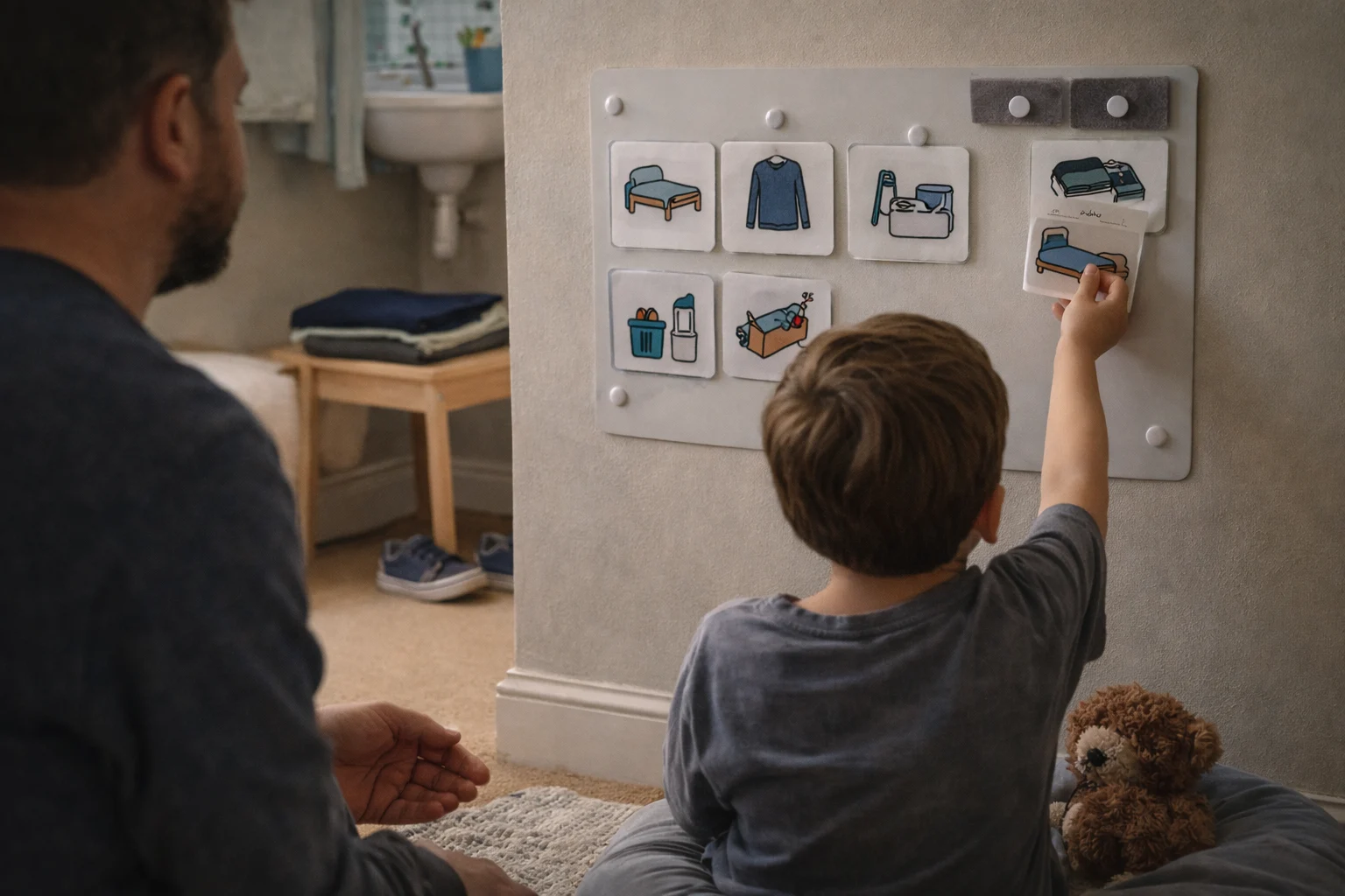 A practical UK guide to establishing routines for autistic children. Learn how routines support comfort, how to set them up simply, and what to do when plans change.