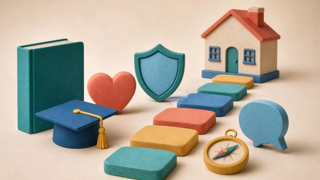 A residential childcare worker is a member of the care team in a registered children's home.